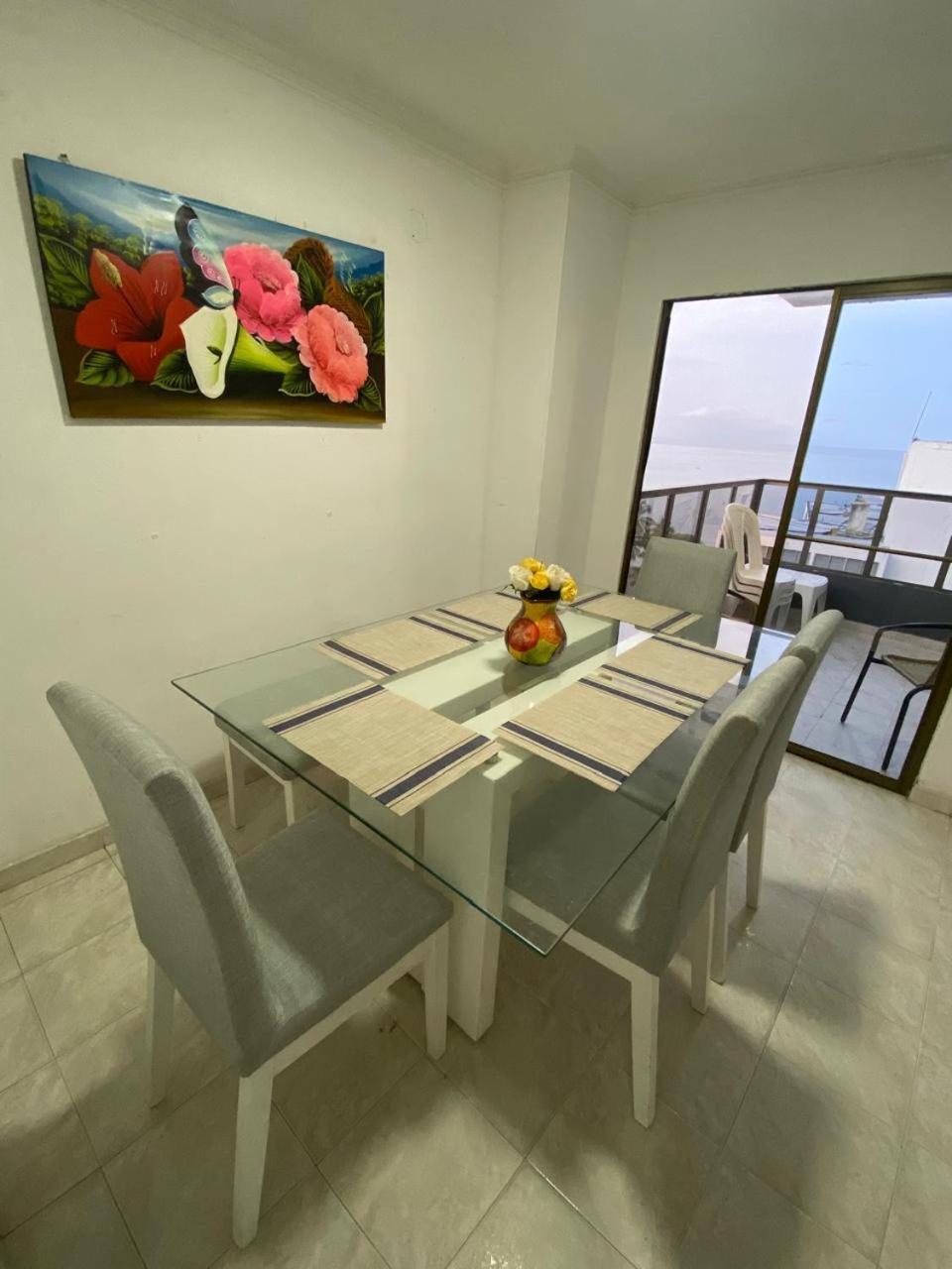 公寓 Rodadero Laureles Con Vista Al Mar Y A La Bahia